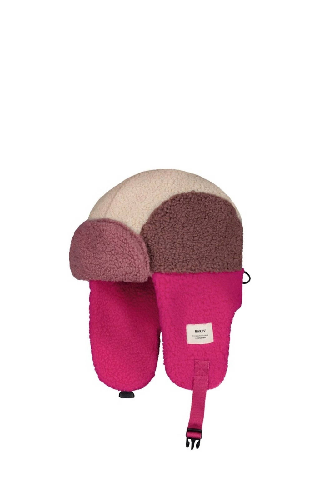 muts roze/lila/ecru