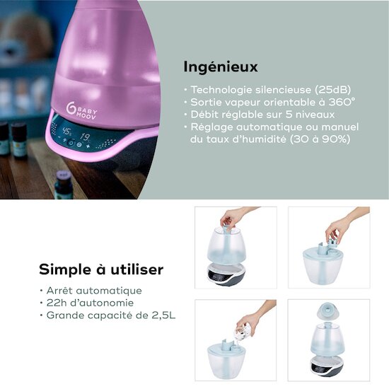 Humidificateur à vapeur froide Hygro(+)    de               Babymoov
