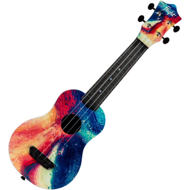 Flight Ultra Travel Series UTS-40 Swirl kunststof sopraan ukelele met hoes
