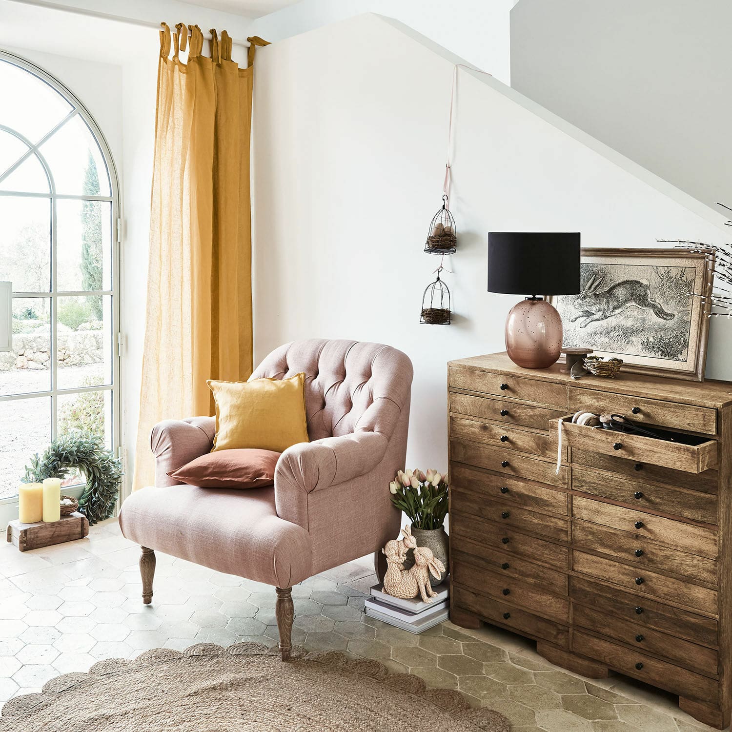 Sessel Shambrook rosa