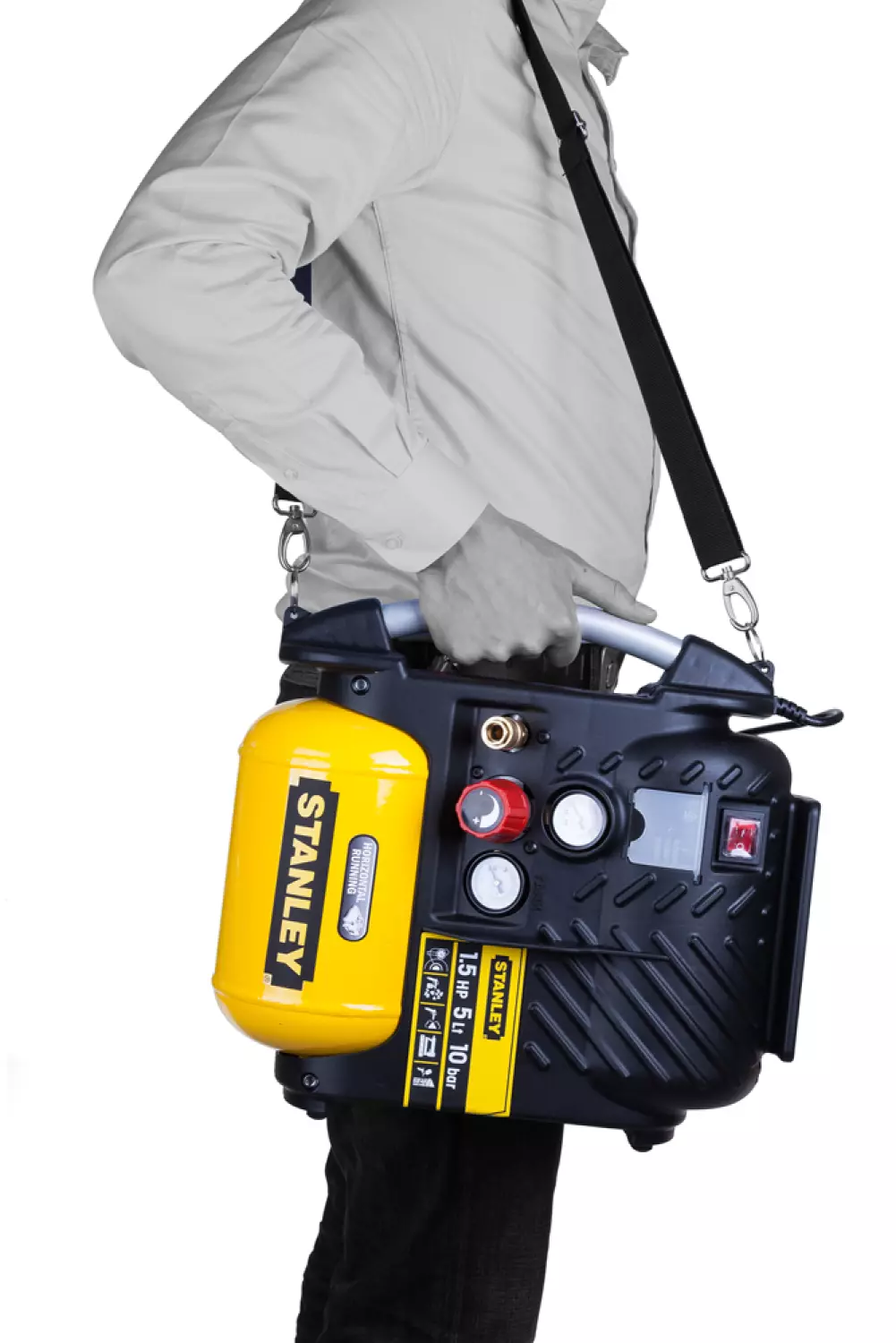 Stanley 8215250STN596 Compressor - DN200/10/5 - Olievrij - 10bar - 1100W