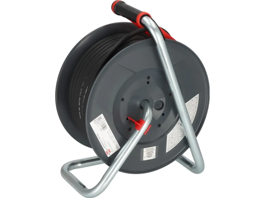 Brennenstuhl 9232400100, Sort, Rød, Plast, 5 AC stikkontakt(er), Lige, 40 m, IP44
