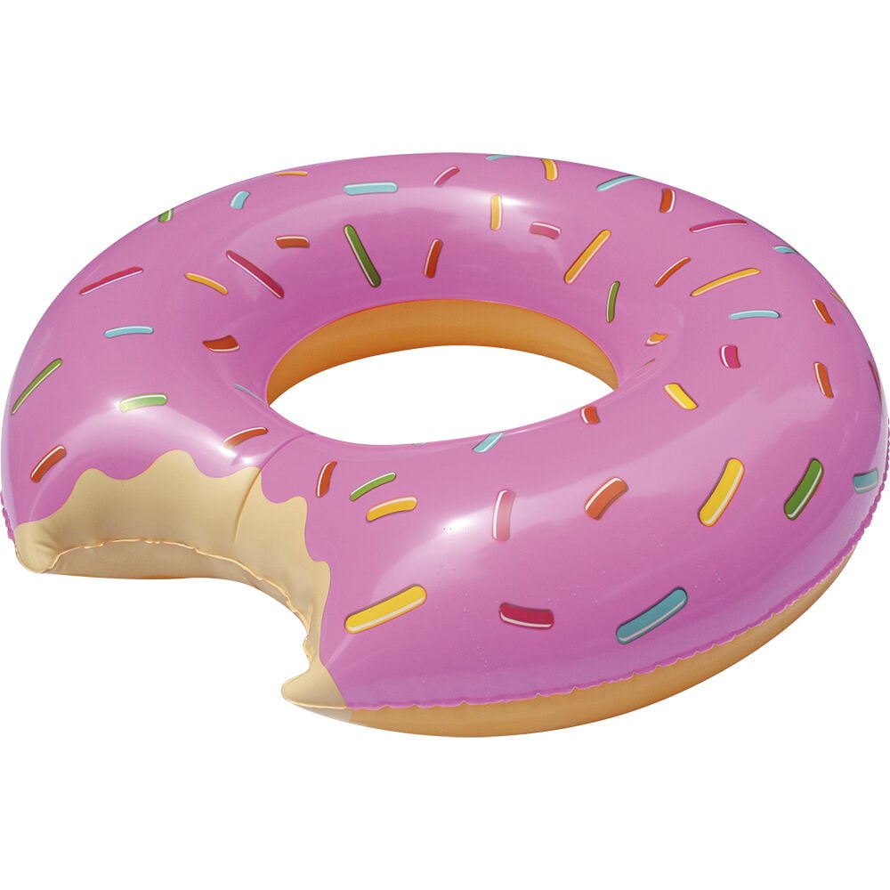 Bouée gonflable enfant donuts rose