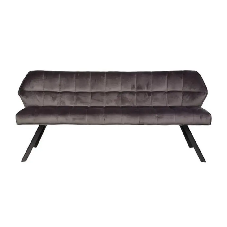 Hoyz - Eetkamerbank Raster - 180cm Breed - 3 Personen - Grijs