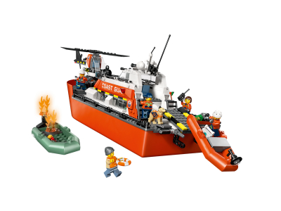 LEGO Kustwacht reddingsboot met helikopter (60504)