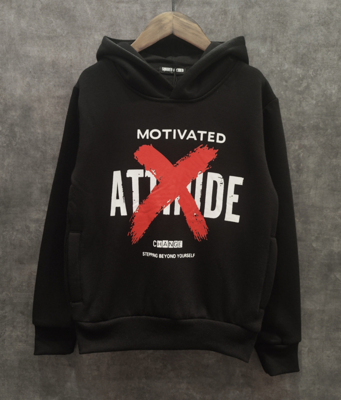 Motivated X Attitude Hoodie - zwart