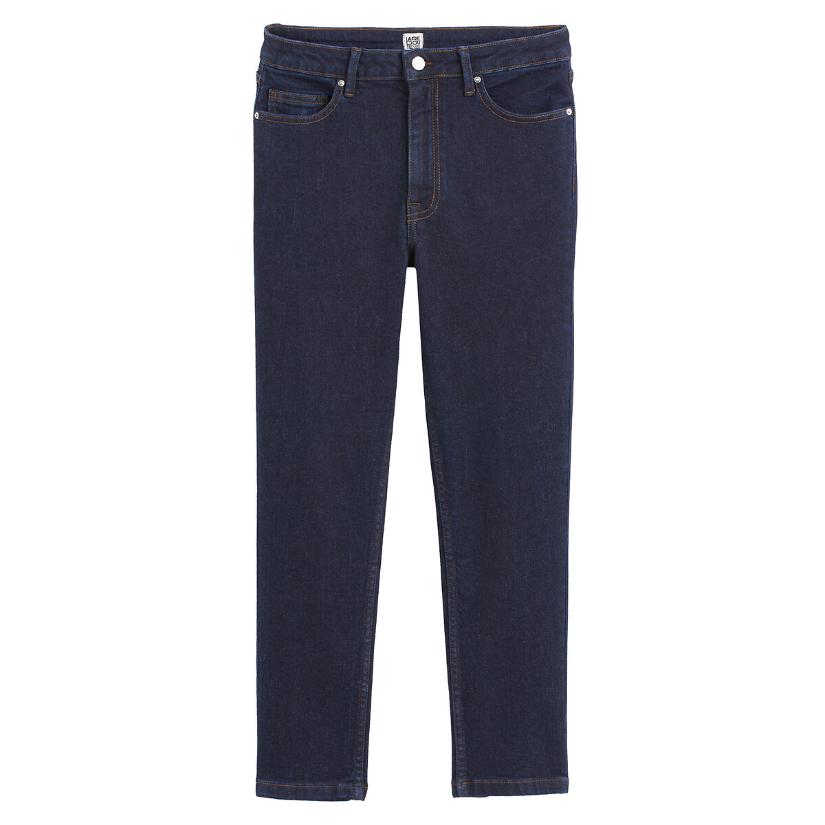 COLEÇÃO LA REDOUTE<br>Calça jeans slim curta, cintura alta