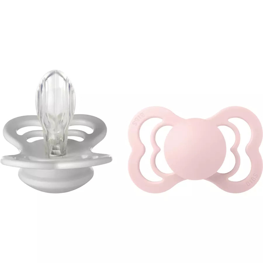 BIBS® Schnuller Supreme Haze und Blossom Silikon 6-36 Monate, 2 Stk.