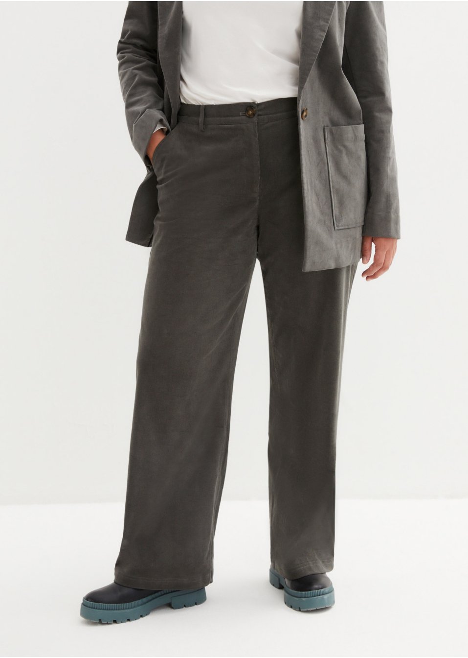 Pantalon velours côtelé style Marlène