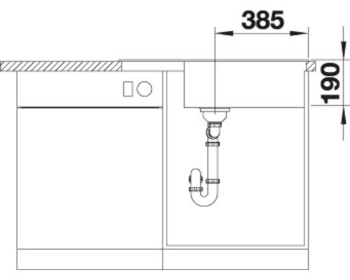 Blanco ZIA XL 6 S Compact spoelbak 780 x 500 mm wit 523267