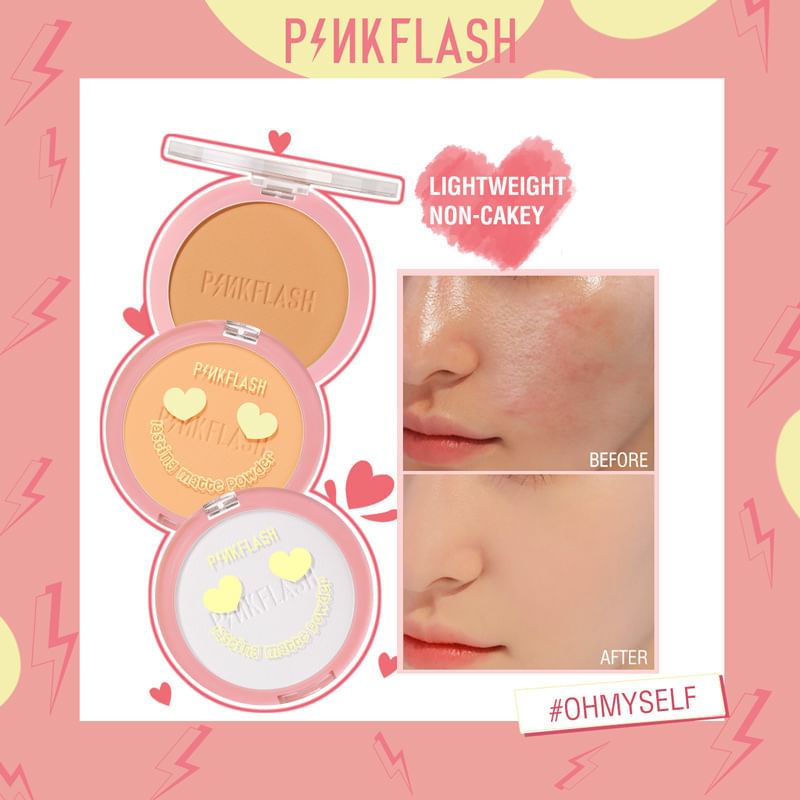 PINKFLASH - Lasting Matte Pressed Powder - 3 kleuren