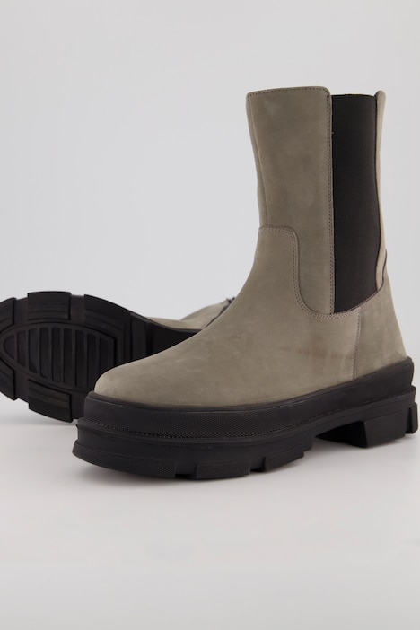 Chelsea-Boots, Elastikeinsatz, Plüschfutter, Weite H