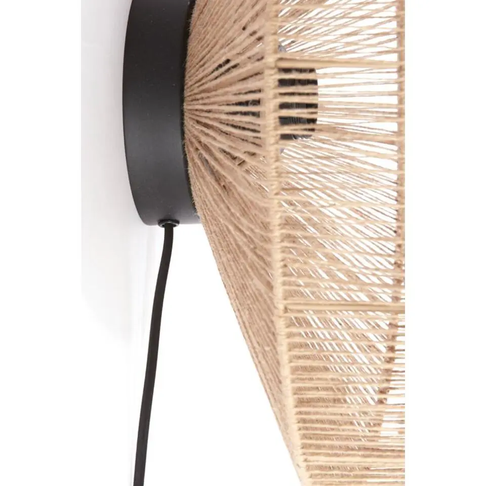 Wandlamp Lyra - Bruin - Ø43cm