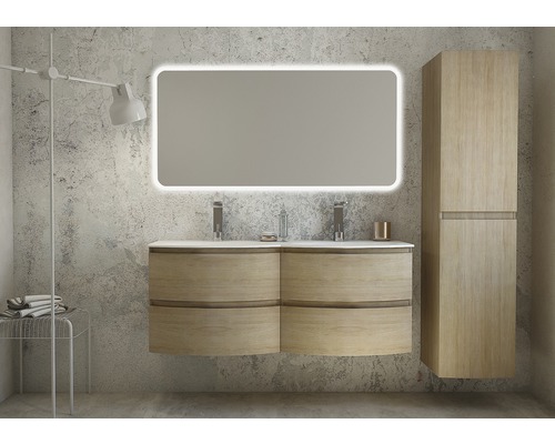 Wastafelmeubel Vague 69 cm Tobacco Oak, gemonteerd
