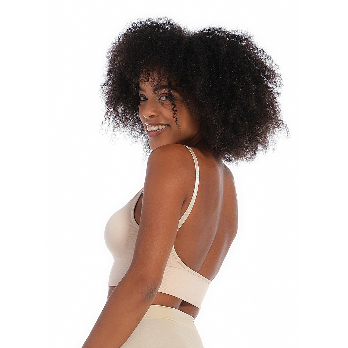 MAGIC BODYFASHION<br>Bustier de bambu com costas nuas e decote profundo nas costas