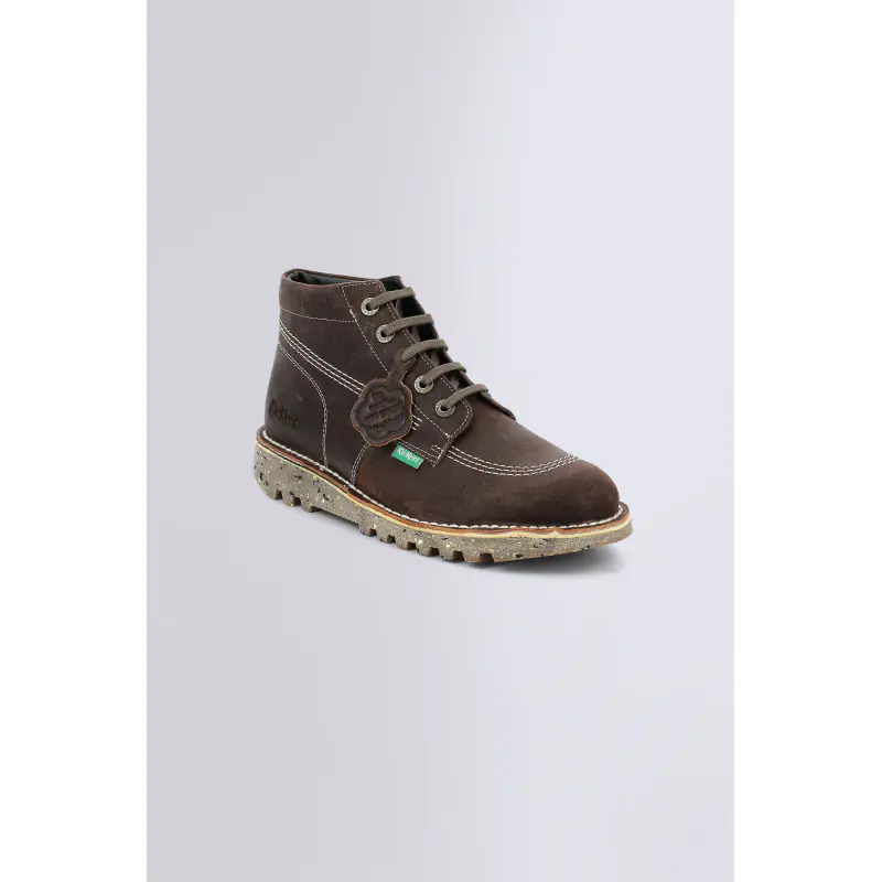 NEORALLYE MARRON ORANGE ROUILLE BOTTINES Cuir Homme