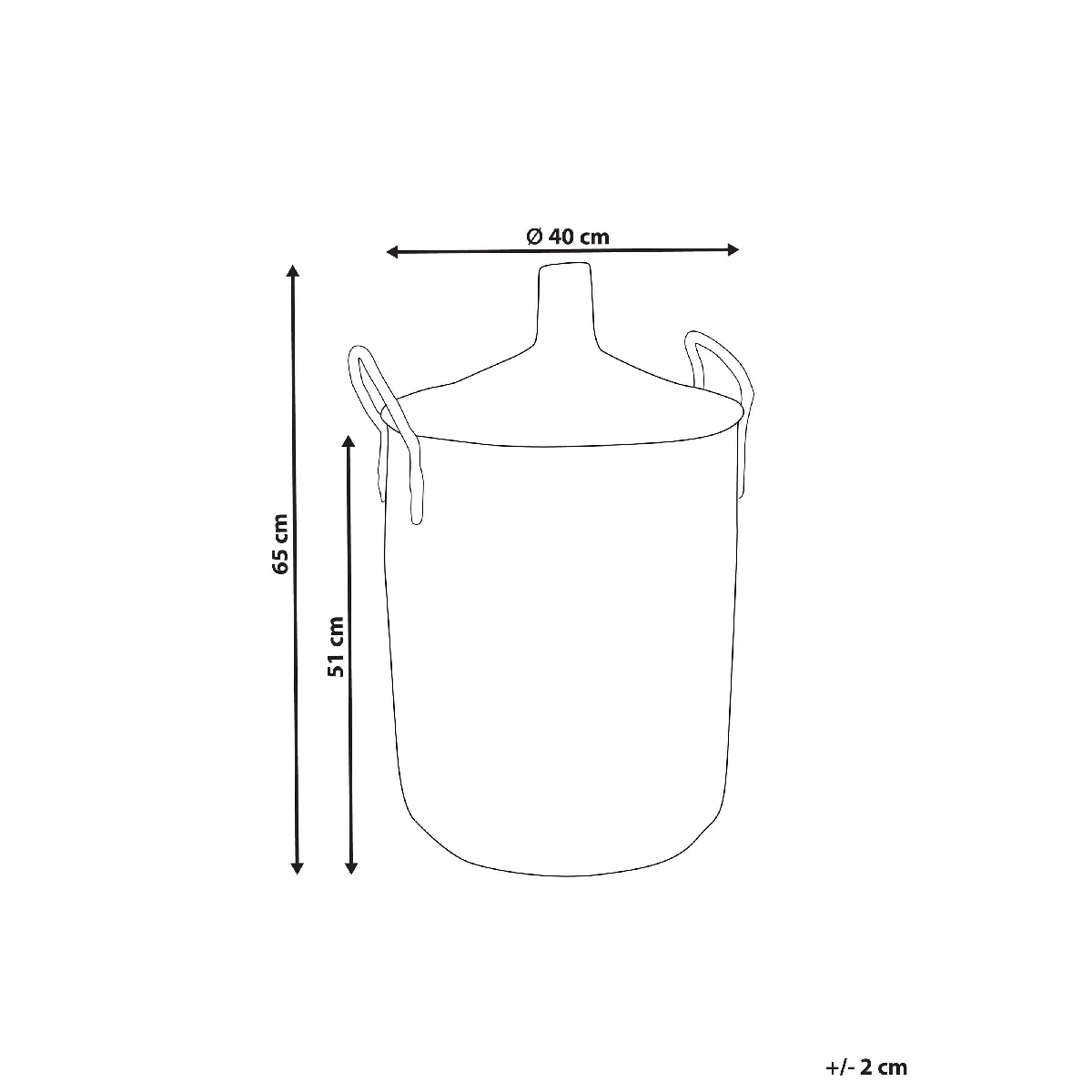 BELIANI Panier CAMRANH - Naturel