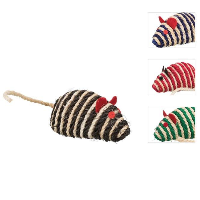 Jollypaw - Katzenspielzeug - Sisalmaus mit Glöckchen - 1 Stück