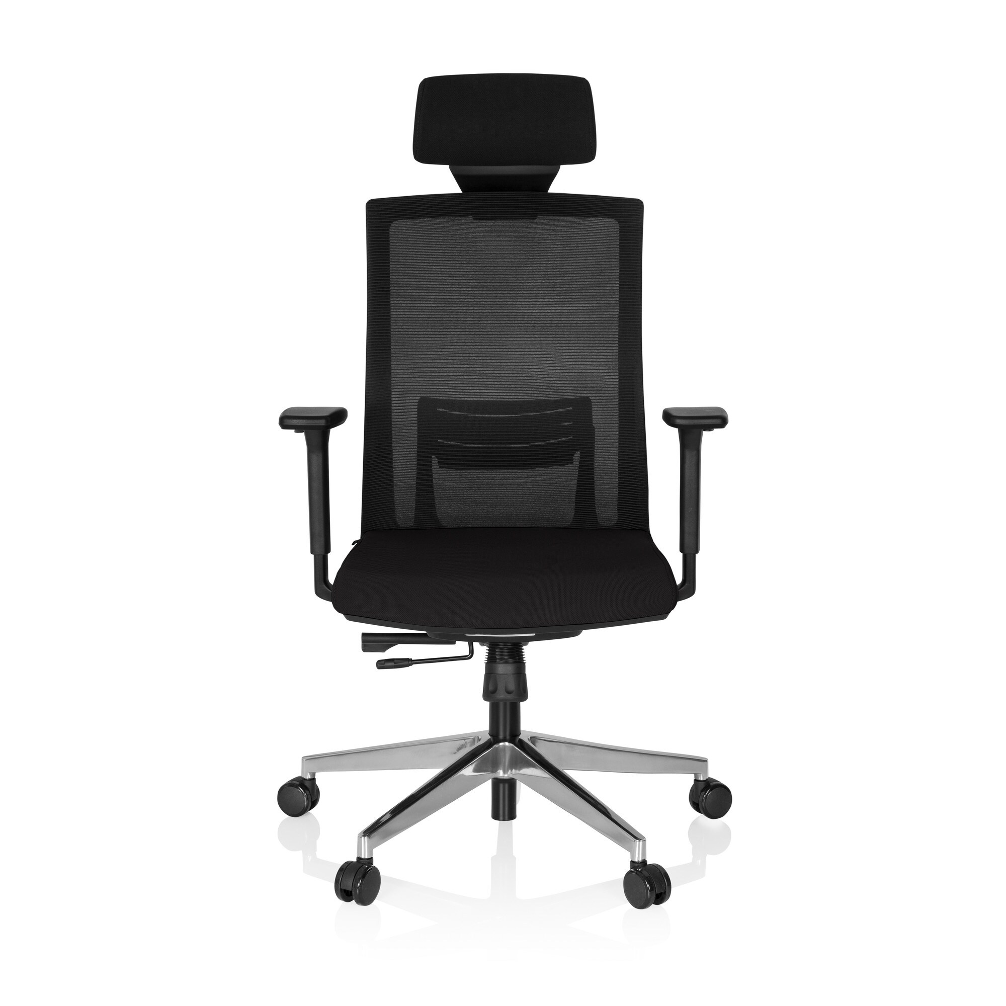 Profi Chefsessel CAPTIVA Stoff/Netzstoff mit Armlehnen (höhenverstellbar) hjh OFFICE