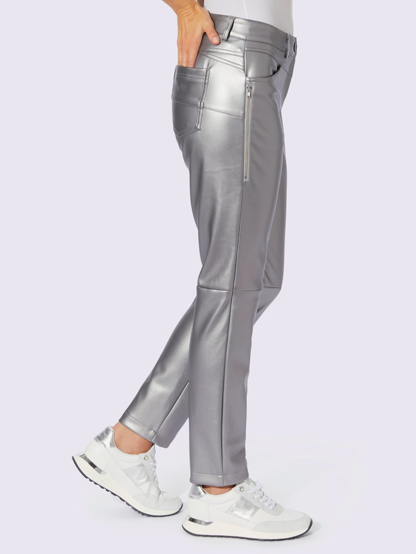 Pantalon glissières tendance