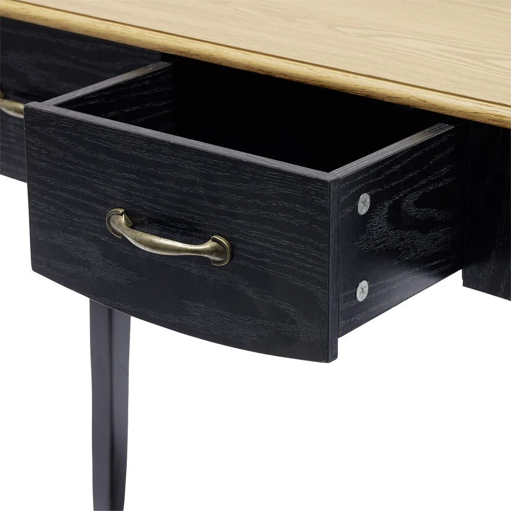 Console Romane noir - L80xP40xH75 cm