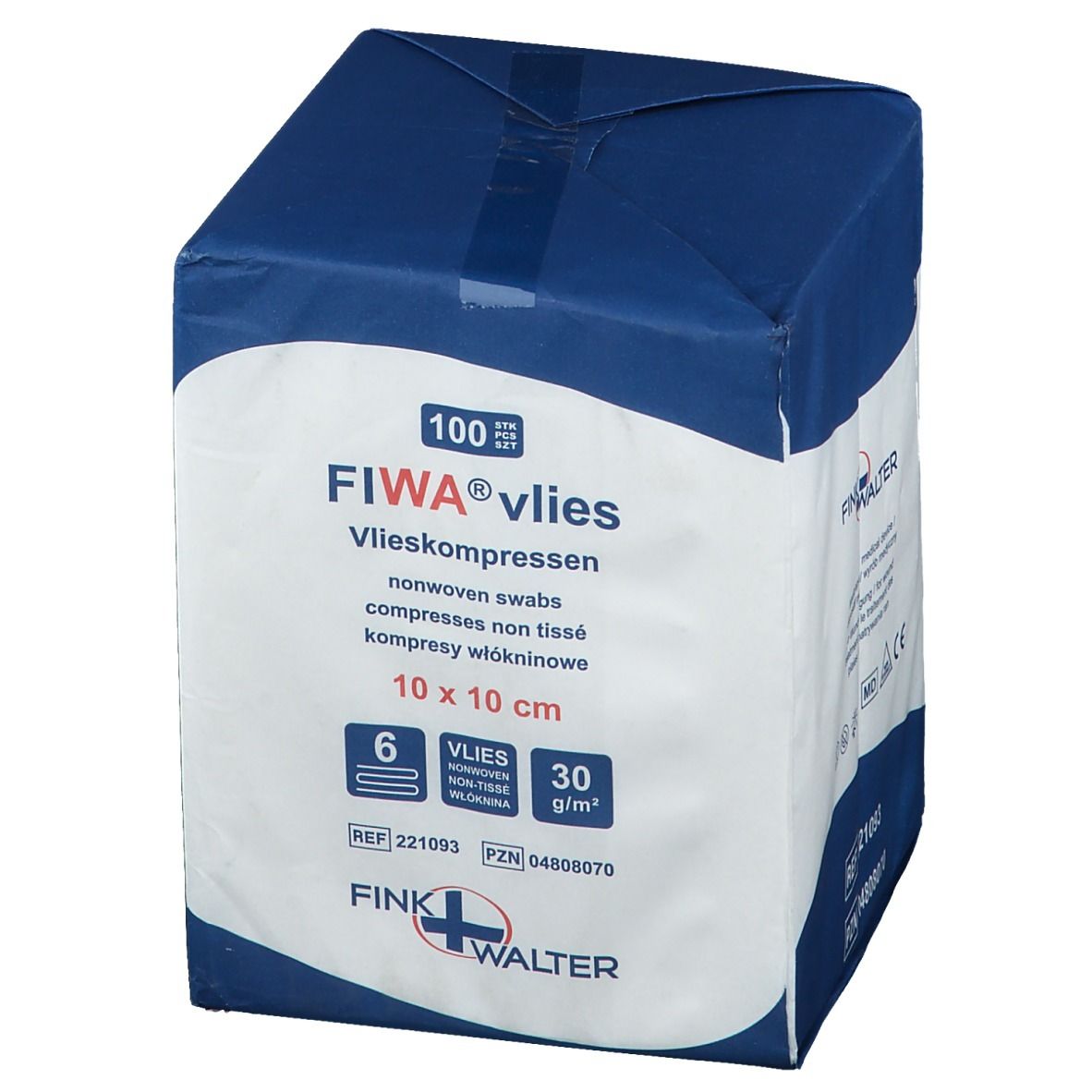 FIWA® vlies Vliesompressen 10 x 10 cm unsteril