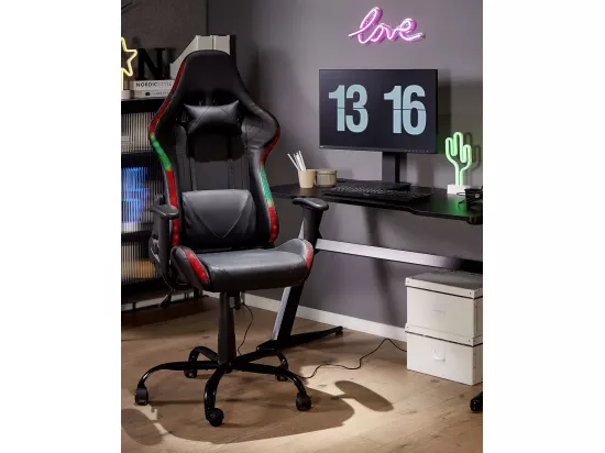 Siège de gaming GLEAM Cuir PU Noir