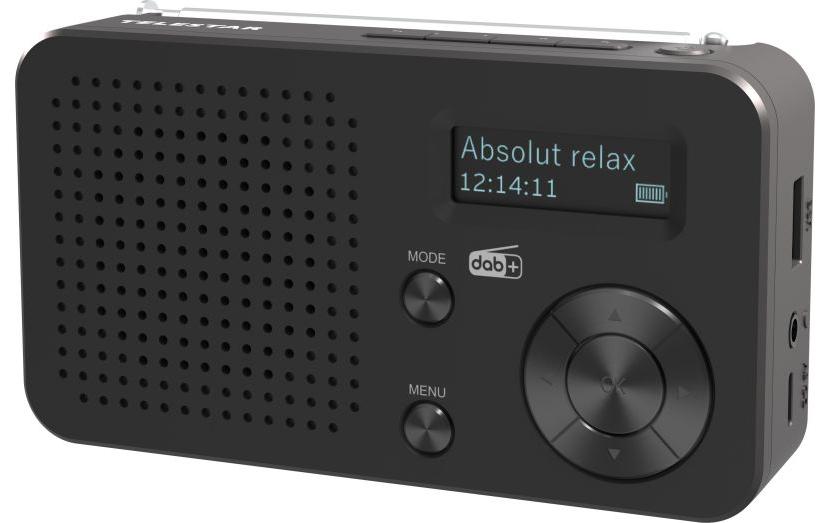 DAB+ Radio TOP 100 SchwarzPortables Mono-Radio mit DAB+/FM