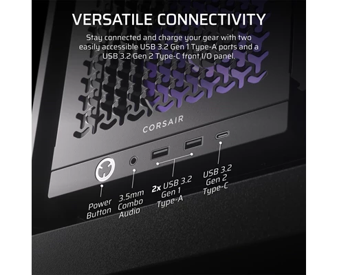 Corsair FRAME 4000D ARGB Mid-Tower, Black