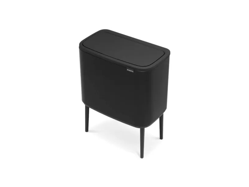 Brabantia Bo Touch Bin - Skraldespand - fliplåg - 34 L - affaldsseparation - mat sort