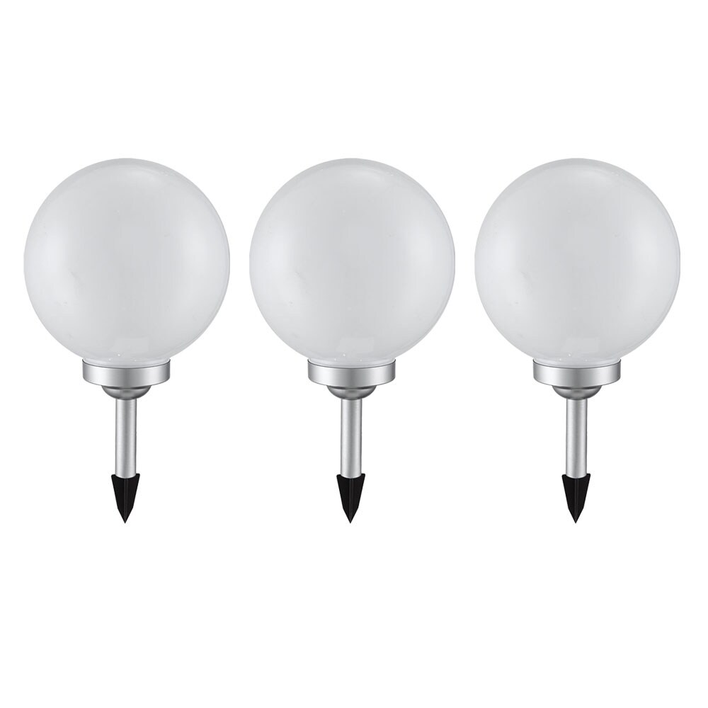 3er Set LED Solar Kugel Stecklampen, Durchmesser 20 cm,SOLAR