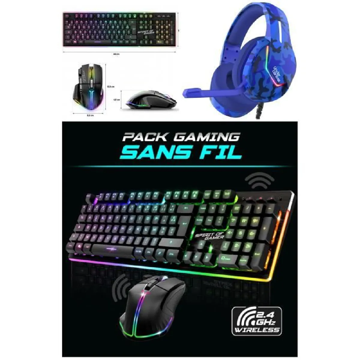 Under Control Pack Gamer Wireless Spirit of Gamer