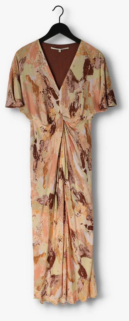 SECOND FEMALE lichtroze second female maxi jurk calore dress