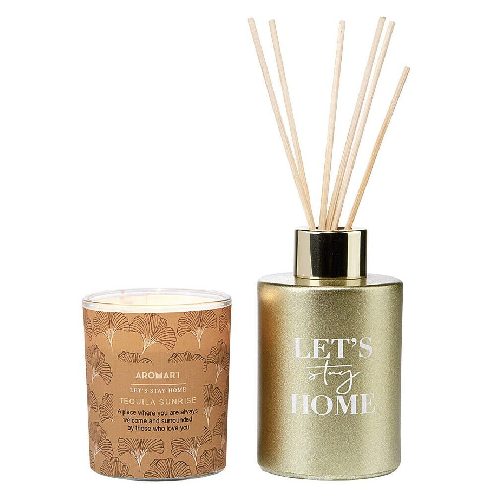 Coffret cage diffuseur et bougie en verre