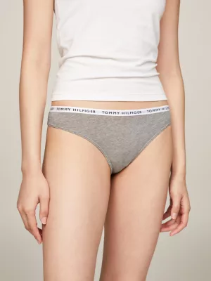 Conjunto de 3 tangas com cós estampado