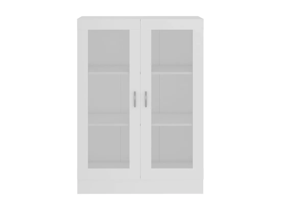 Armoire à vitrine Blanc 82,5x30,5x115 cm Bois d'ingénierie