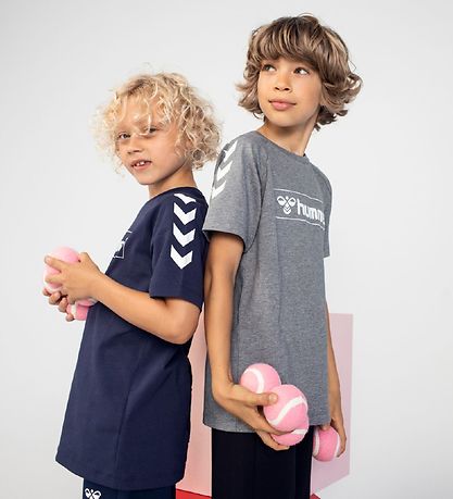 Hummel T-shirt - hmlBOX - Gråmeleret