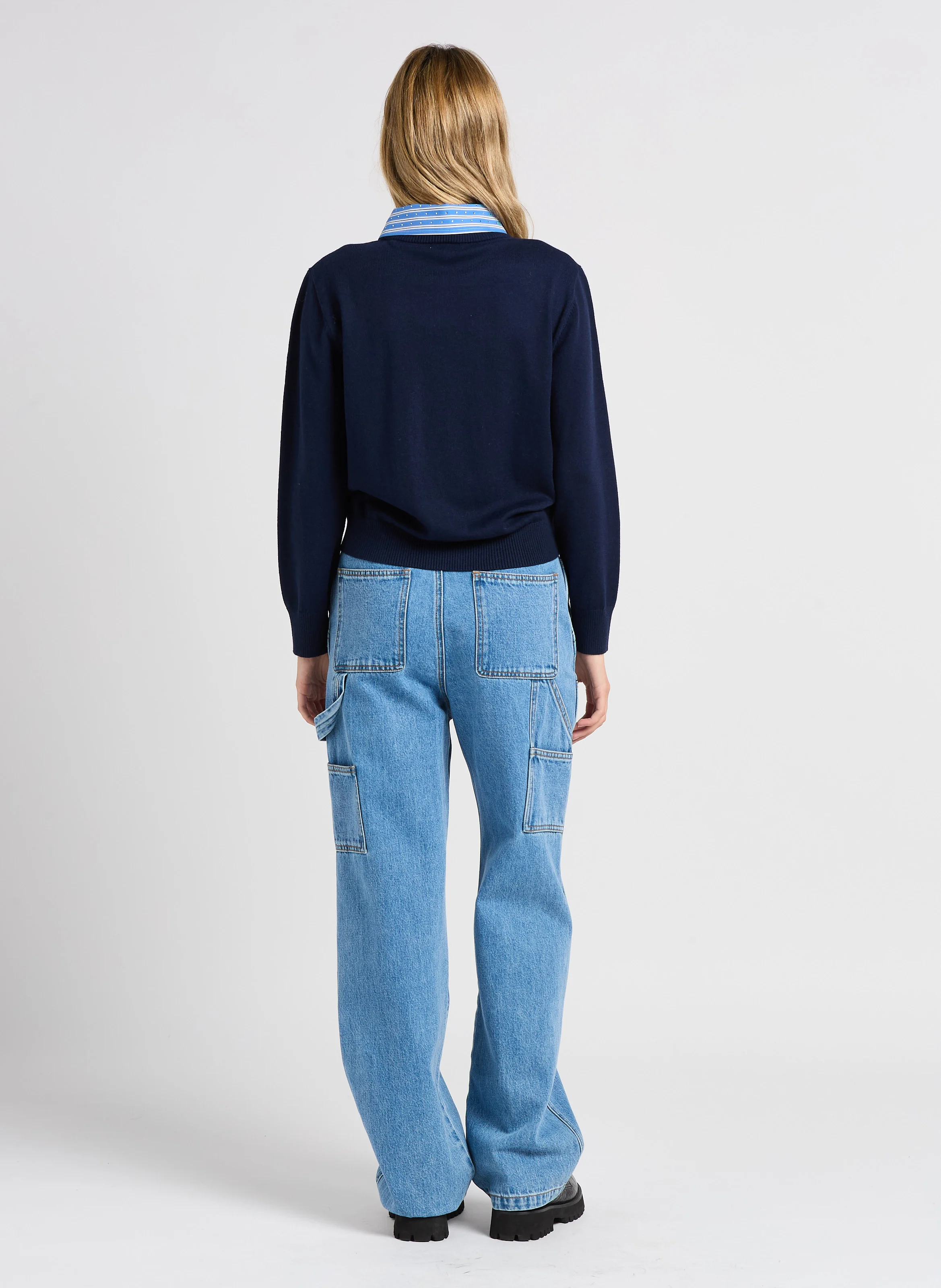 ROCA - Jean droit en coton | Bleu