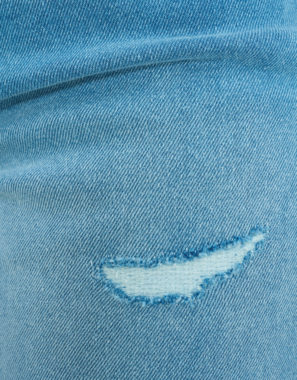Tapered Denim Short Mediumstone