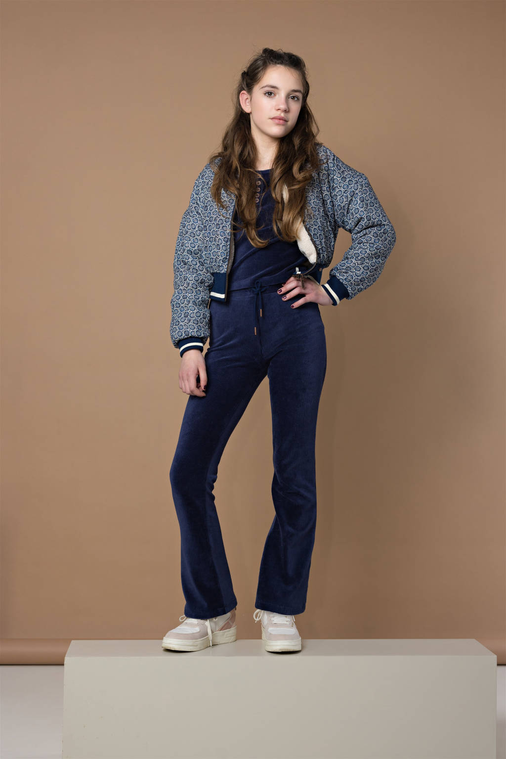 NoBell’ flared broek Sady donkerblauw