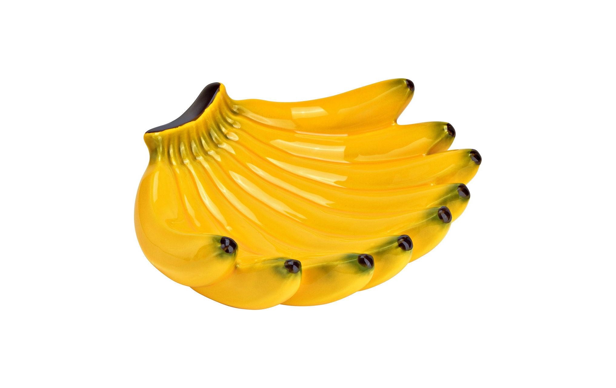 Schale Banane 23 cm, 1 Stück, GelbDekoschale in Bananen-Form