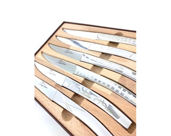Coffret de 6 Thiers à dents - Décors Maison Le Thiers par Louis Cau