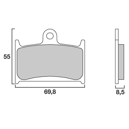 Plaquettes de freins Brembo Racing carbon avant