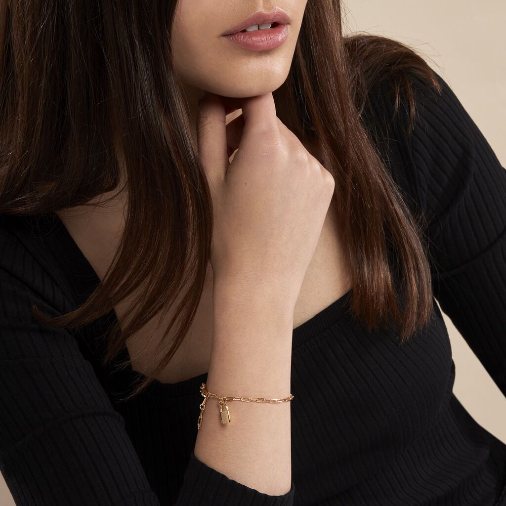 Bracelet Plaqué Or Guirec Oxyde De Zirconium