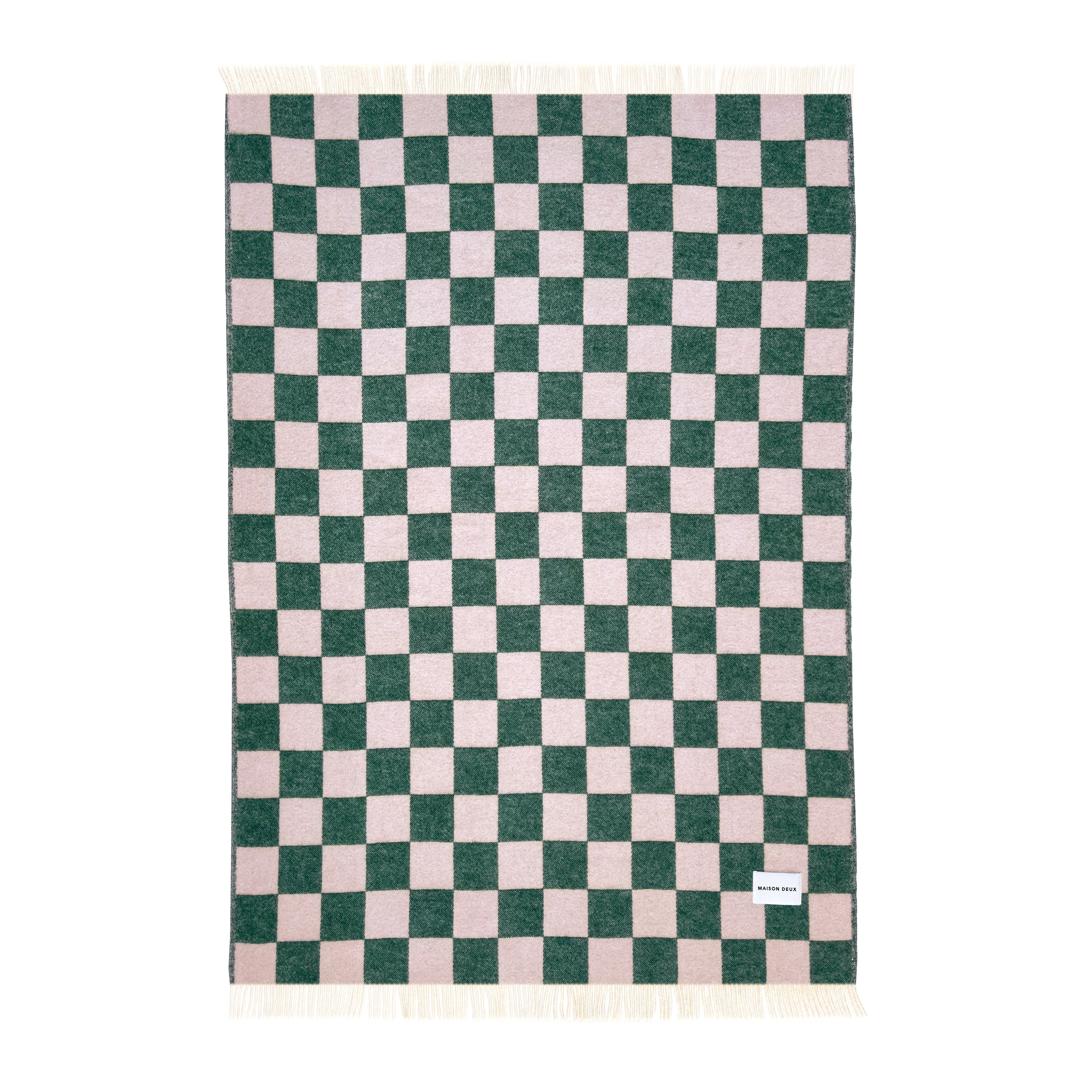 Maison Deux Checkerboard Plaid - Groen / Roze