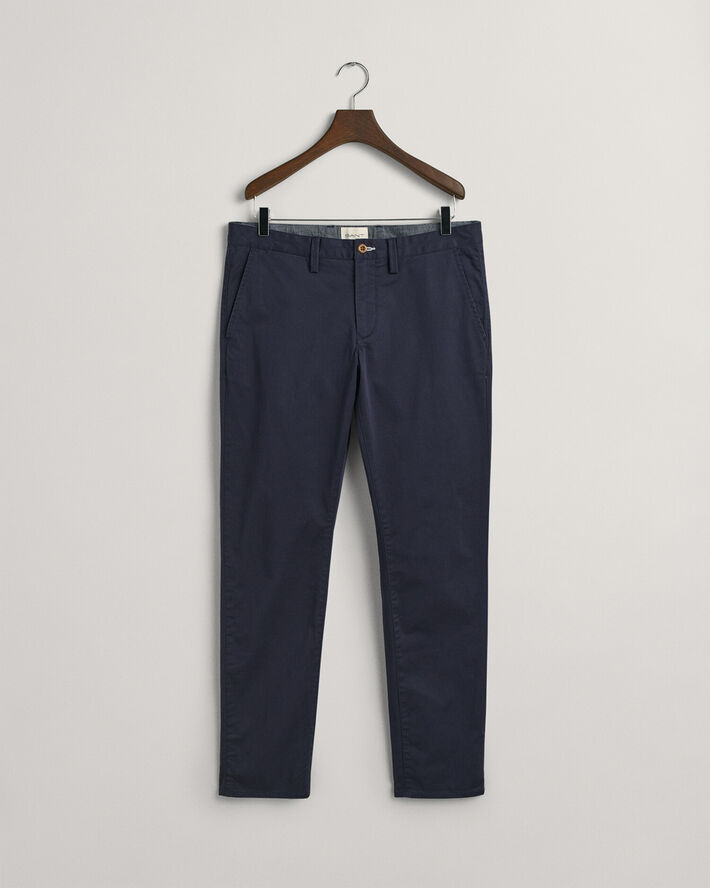 Gant SLIM TWILL CHINOS Marine