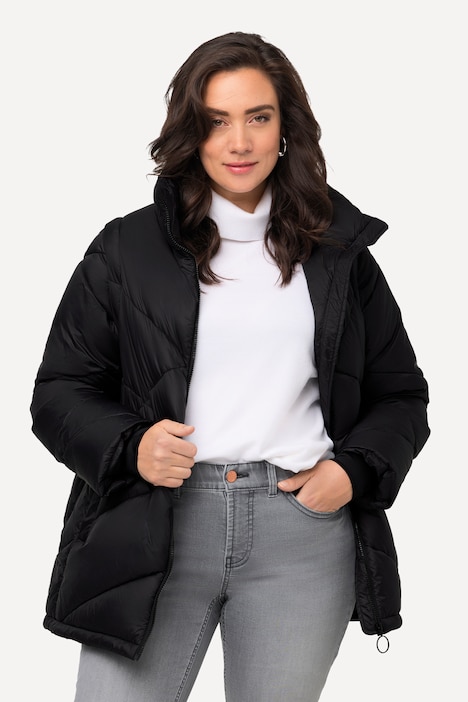 HYPRAR 2-in-1-Pufferjacke, Ärmel abnehmbar, Stehkragen