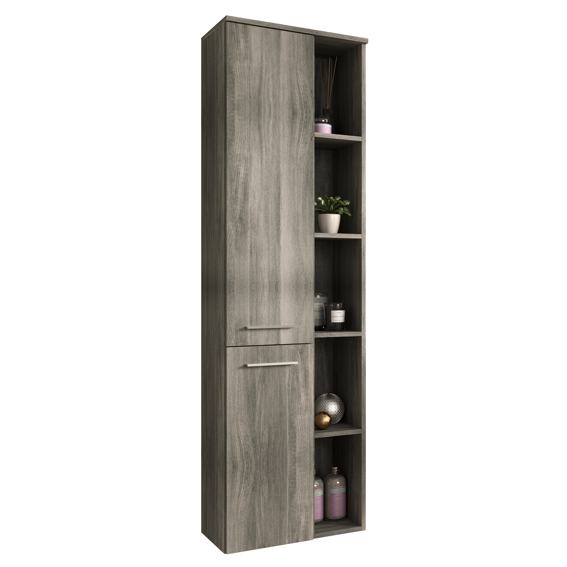 Hängeschrank YORK - Rauchsilber - 50 cm