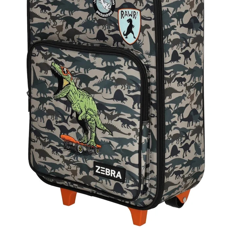 Zebra Trend Avonturier Kinderkoffer Dino
