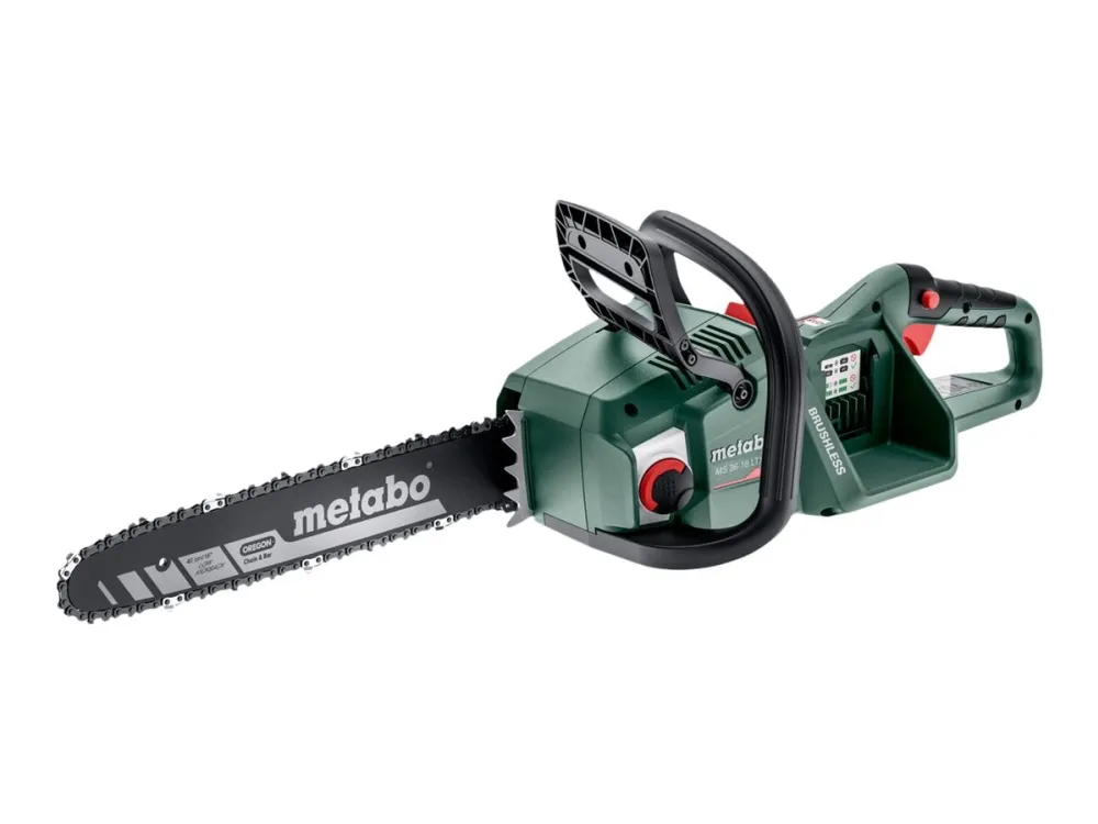 Metabo MS 36-18 LTX BL 40 - Kædesav - ledningfri - 18 V - intet batteri, ingen oplader - 40 cm - Skærekapacitet 360 mm - 3.2 kg - SOLO